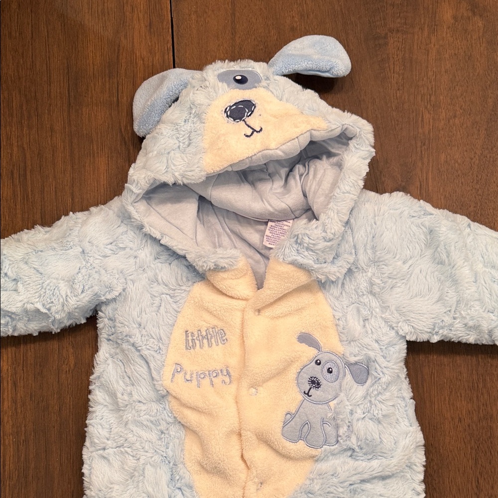 Vintage “Little Puppy” Plush Snowsuit, 6 months, Unisex